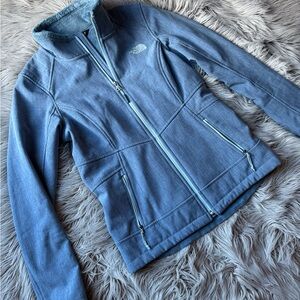The North Face Women's Denim looking fleece lined soft shell jacket